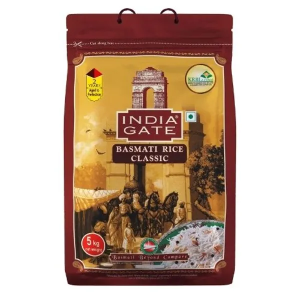 India Gate Classic Basmati Rice (English) 4X5Kg
