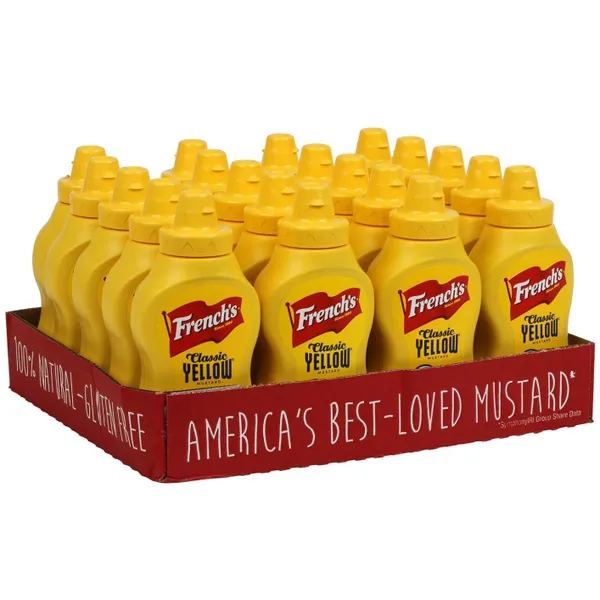 FRENCH'S SQUEEZE MUSTARD 20X8OZ