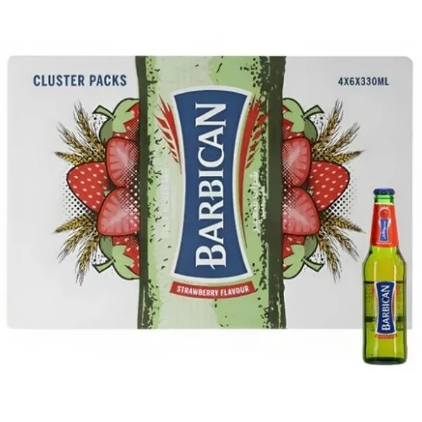 Barbican Strawberry NRB Glass Bottle 4X6X330Ml