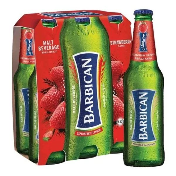 Barbican Strawberry NRB Glass Bottle 4X6X330Ml