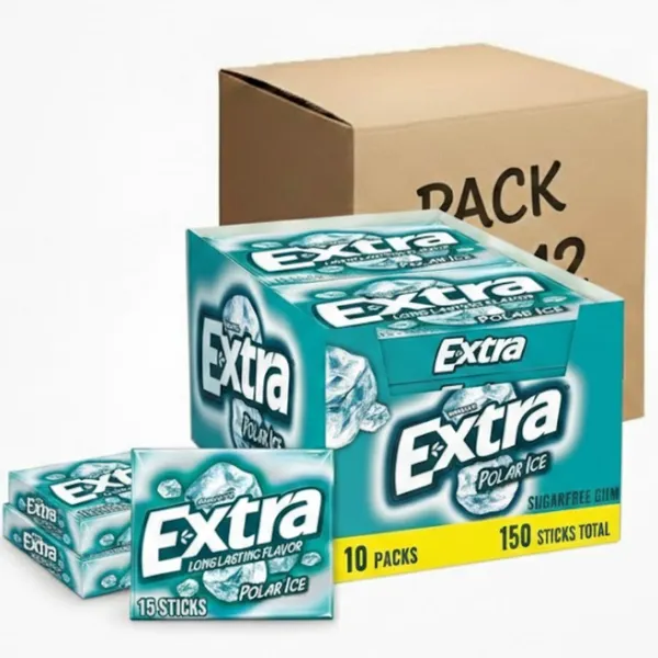 EXTRA POLAR ICE CHEWING GUM 12X10X15PCS