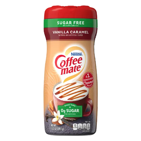 Nestle Coffee-mate Vanilla Caramel Sugar Free Powder 6X10.2 Oz