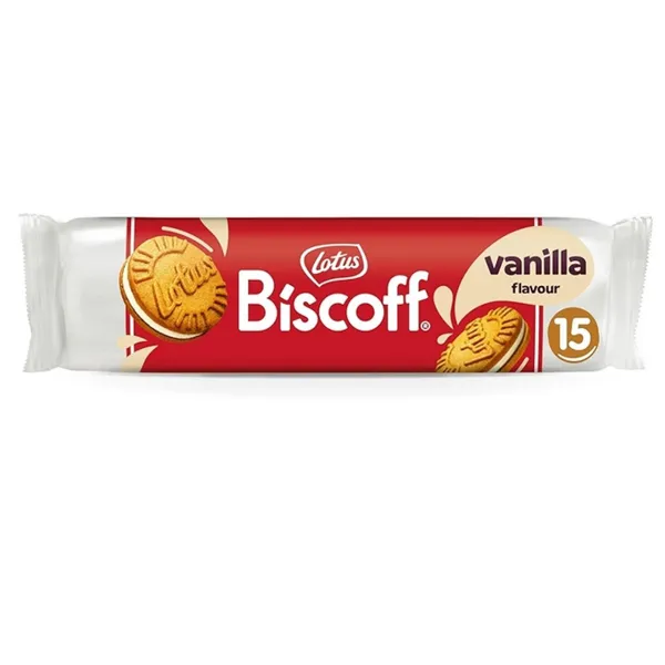 LOTUS BISCOFF BISCUIT SANDWICH VANILLA ARABIC 9X150GM