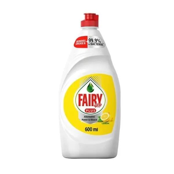 Fairy Plus Lemon Dishwashing Liquid 12X600Ml