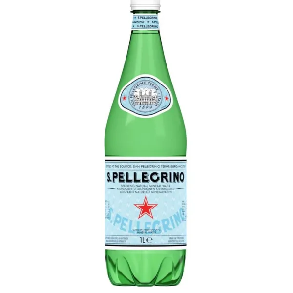 SAN PELLEGRINO SPARKLING MINERAL WATER 6X1LTR