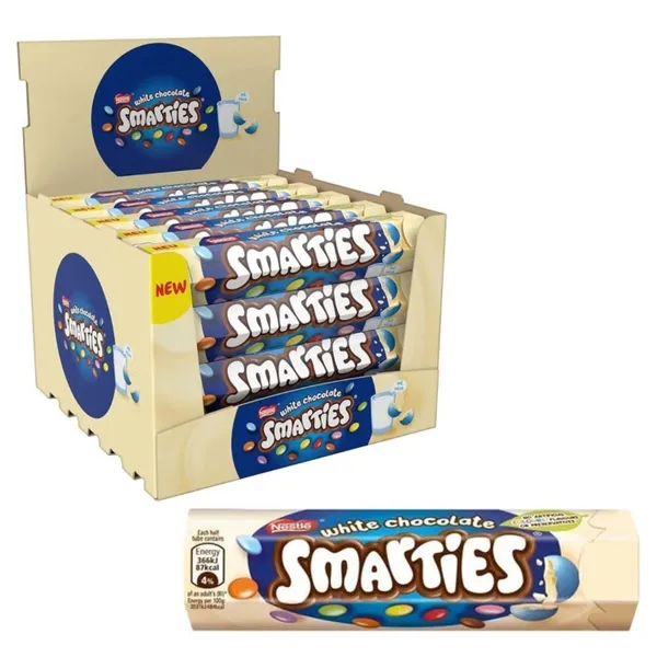 SMARTIES WHITE GIANT HEXATUBE 20X120GM