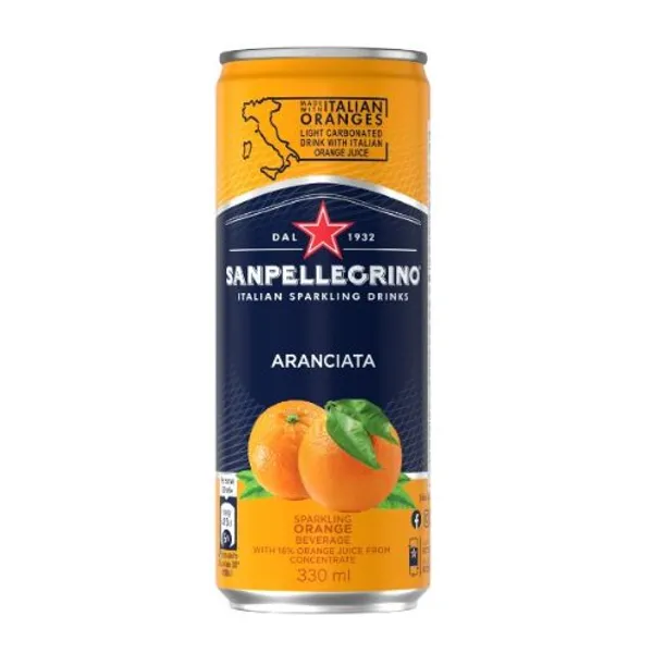 San Pellegrino Aranciata Can (English) 24X330Ml