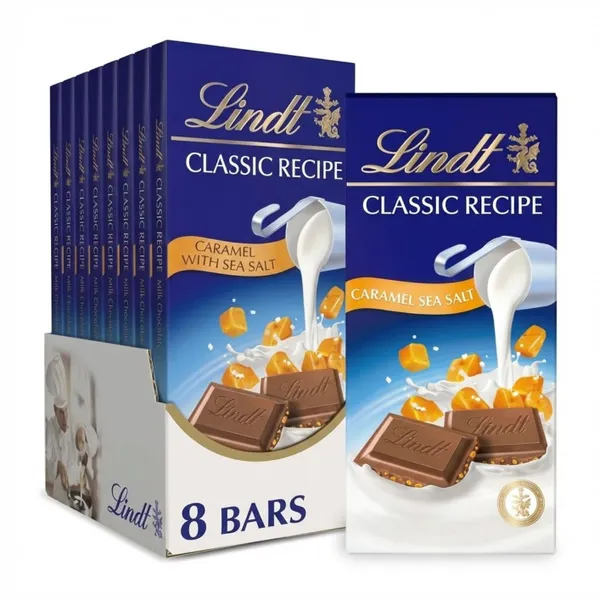 LINDT CLASSIC RECIPE CARAMEL BAR PMP 8X100GM