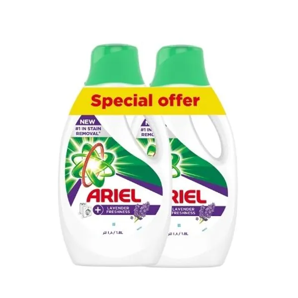 Ariel Power Gel Lavender Freshness Arabic 2X2X1.8Ltr