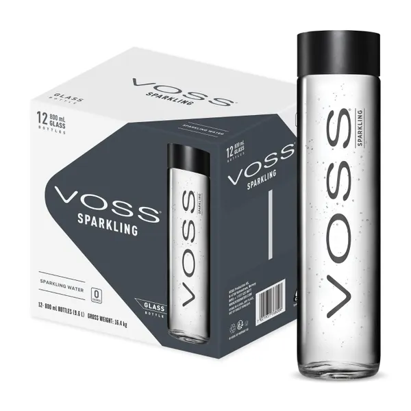 Voss Sparkling Water Glass 12X800Ml