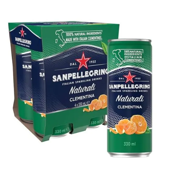San Pellegrino Clementina Can (English) 24X330Ml