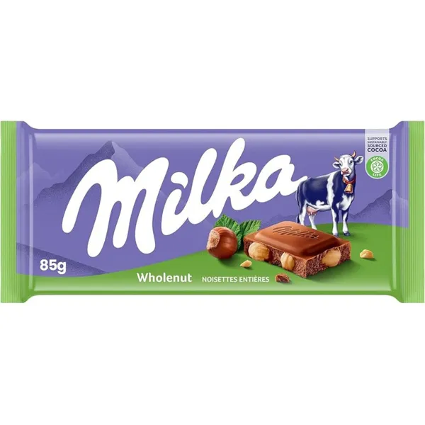 MILKA WHOLENUT 4X17X85GM