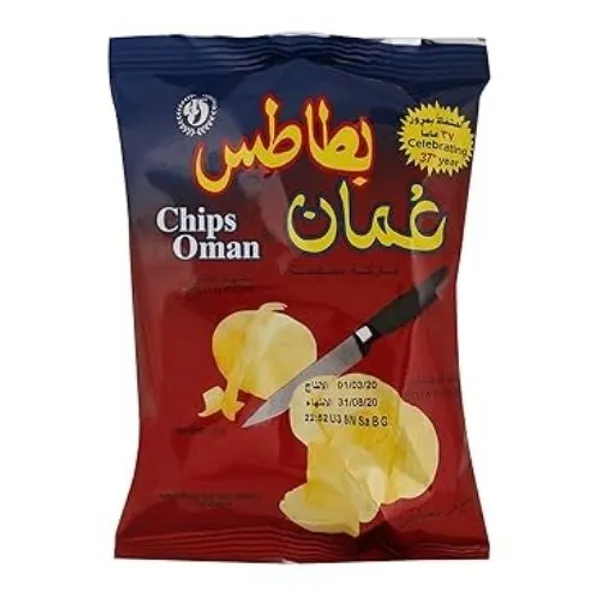 Oman Chips Chilli Flavour 2X25X15Gm