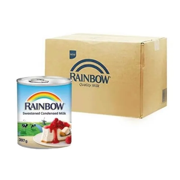 Rainbow Sweetened Condensed Milk Arabic 48X397Gm