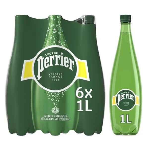 Perrier Sparkling Mineral Water Pet Arabic 6X1Ltr