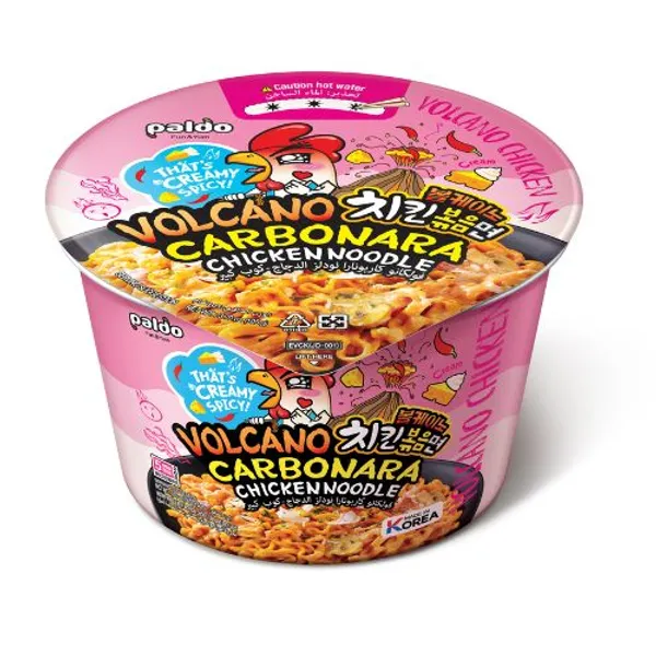 Paldo Volcano Carbonara Chicken Noodle Cup 16X105Gm