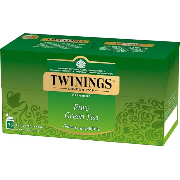 TWININGS PURE GREEN TEA ARABIC 12X25PCS