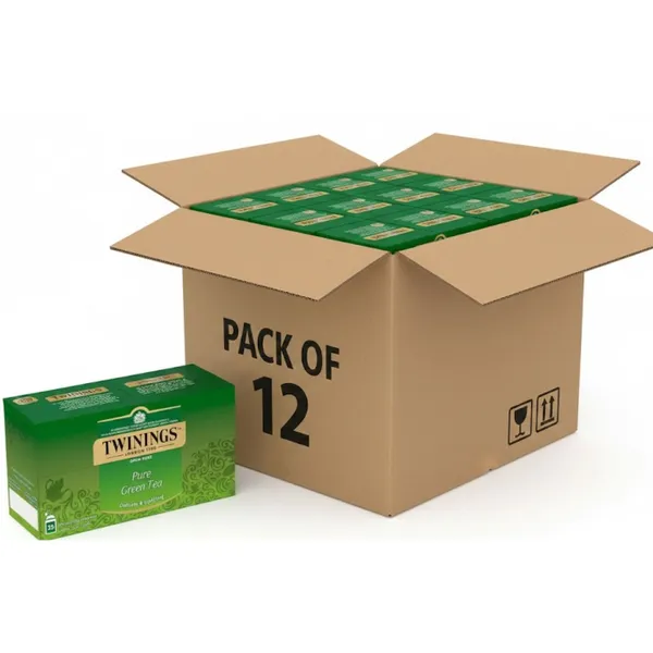TWININGS PURE GREEN TEA ARABIC 12X25PCS