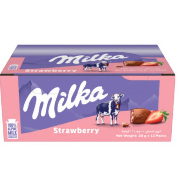 MILKA STRAWBERRY 24X12X20GM