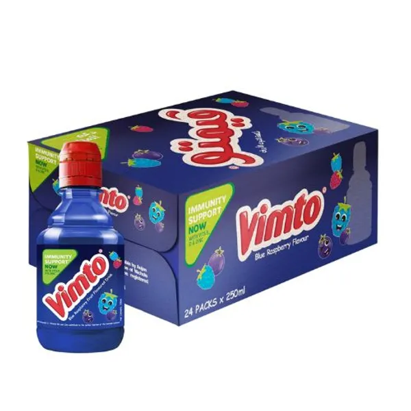 Vimto Blue Blueberry flavour PET 24X250Ml