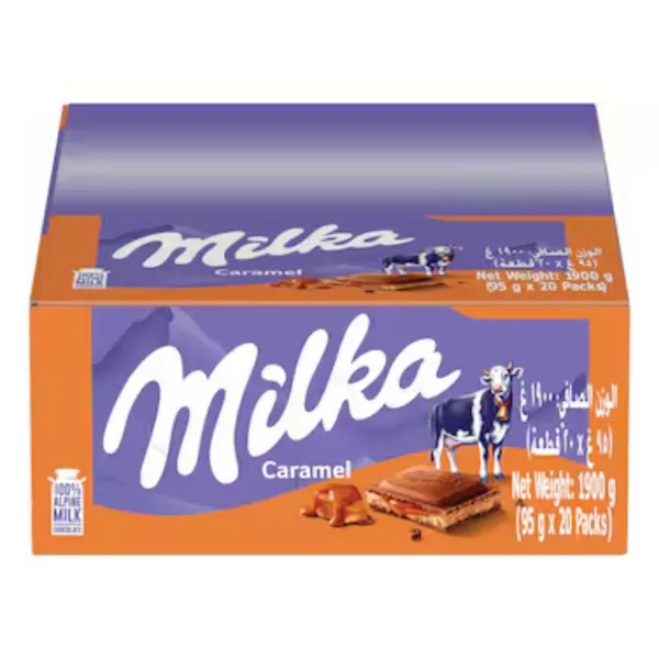 MILKA CARAMEL 1X4X20X95GM
