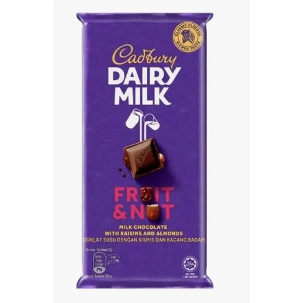 Cadbury Dairy Milk Fruit & Nut Chocolate 6x12x130 Gm
