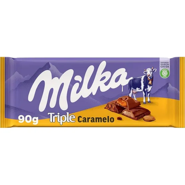 MILKA TRIPLE CARAMEL 4X20X90GM
