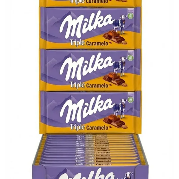 MILKA TRIPLE CARAMEL 4X20X90GM