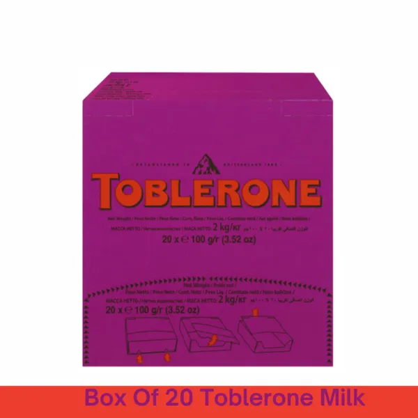 TOBLERONE FRUIT N NUT 20X100GM