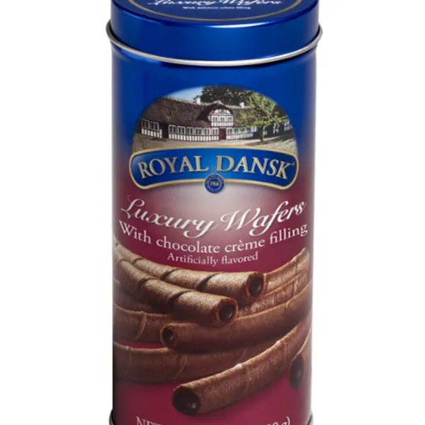 ROYAL DANSK WAFER ROLL CHOCOLATE 12X100GM