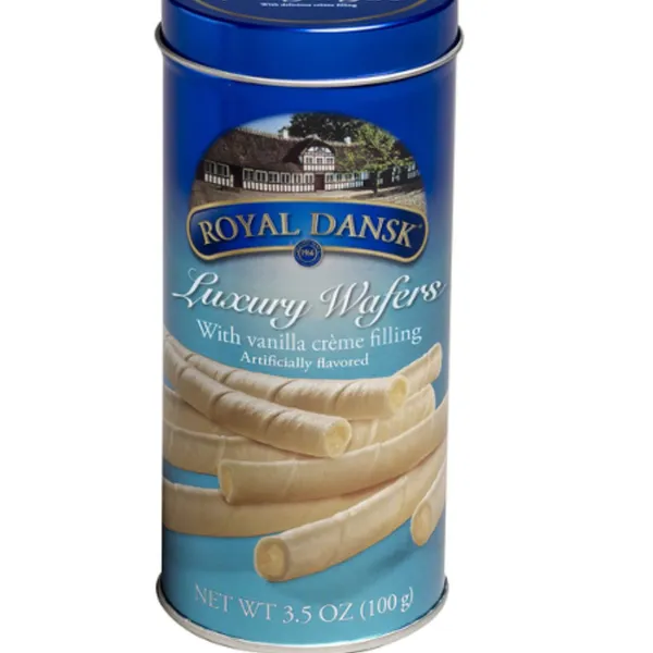 ROYAL DANSK WAFER ROLL VANILLA 12X100GM