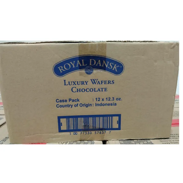 ROYAL DANSK WAFER ROLL CHOCOLATE 12X350GM