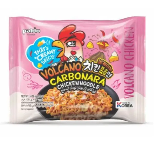 VOLCANO CARBONARA CHICKEN NOODLES 8X4X130GM