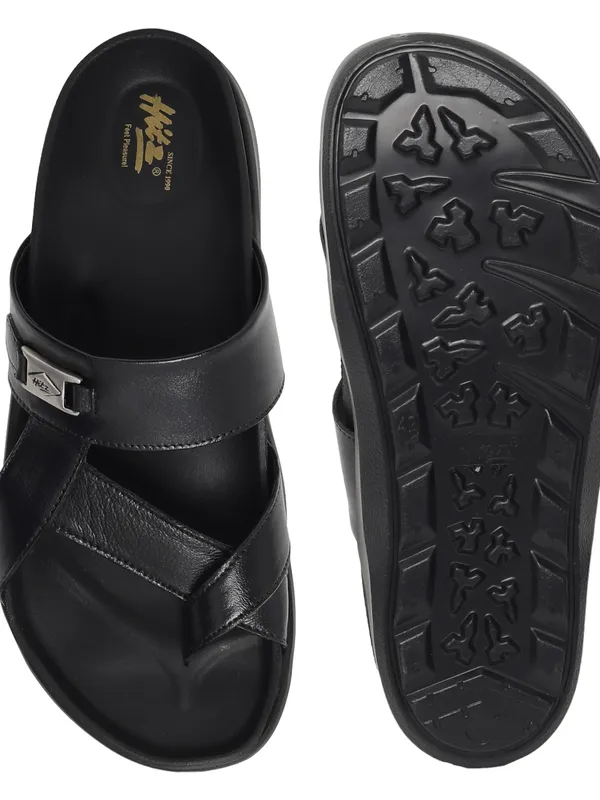 Hitz Men Leather  Slip On Sandals