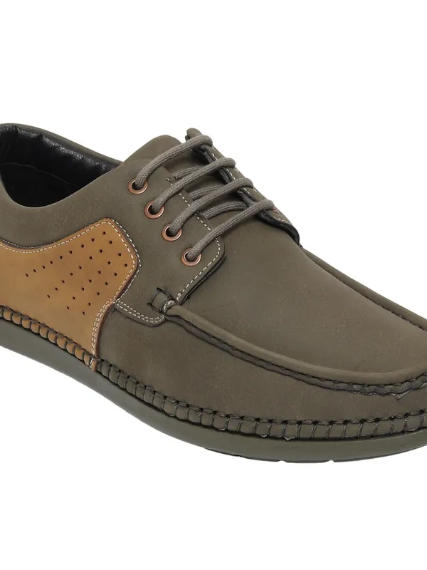 Binutop Men Olive Sneakers