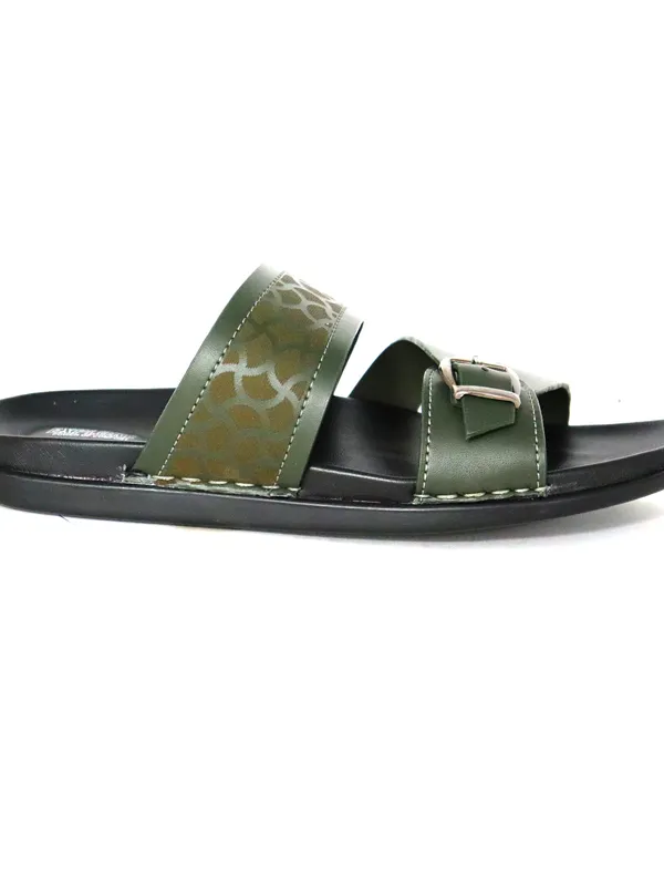 Explore Men Olive Slippers