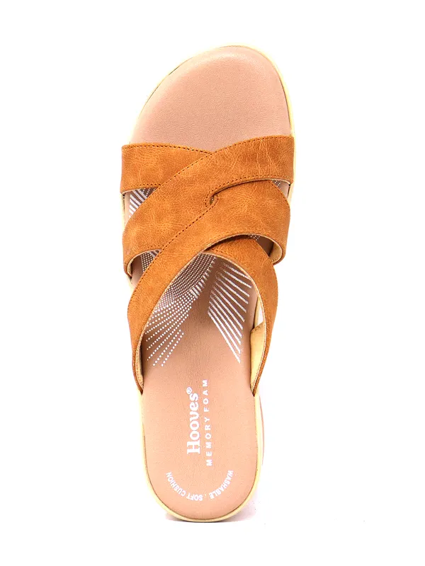 Hooves Women Tan Slippers