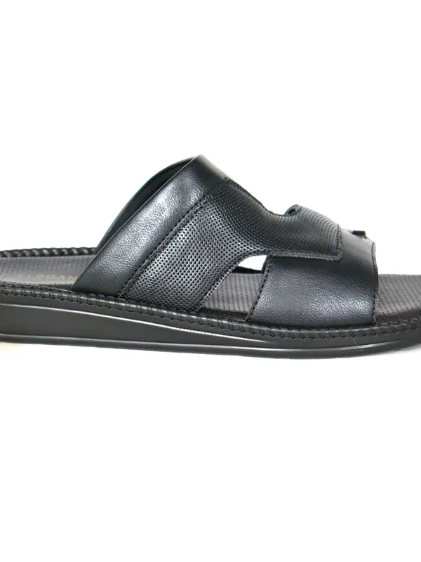 Elegance Men Black Slippers