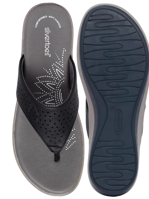 Slivertoes Women V-Strap Flats