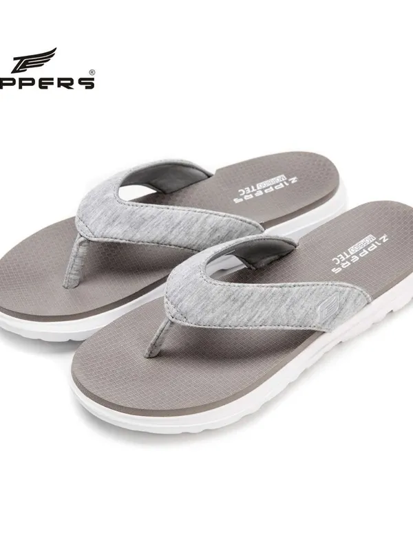 Zippers Women V-Strap Slippers