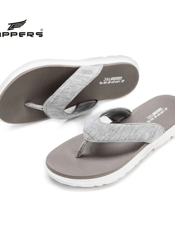 Zippers Women V-Strap Slippers