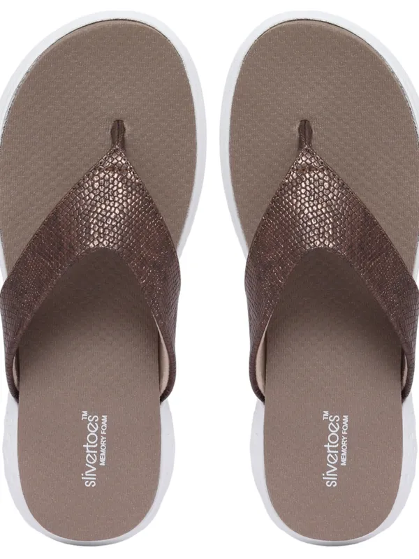 Slivertoes Women V-Strap Flipflops