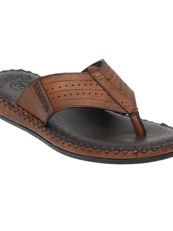 Elegance Men Thong-Strap Sandals