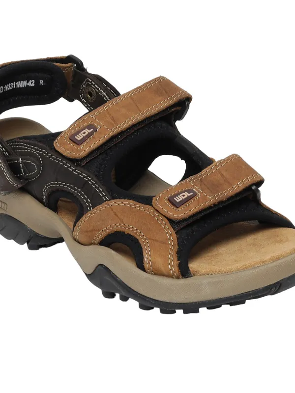Woodland Men Leather Belt Sandals