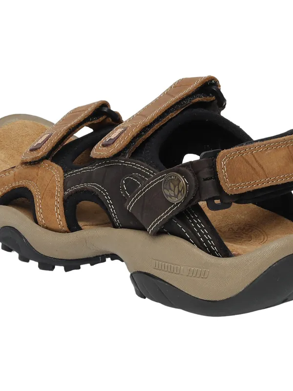 Woodland Men Leather Belt Sandals