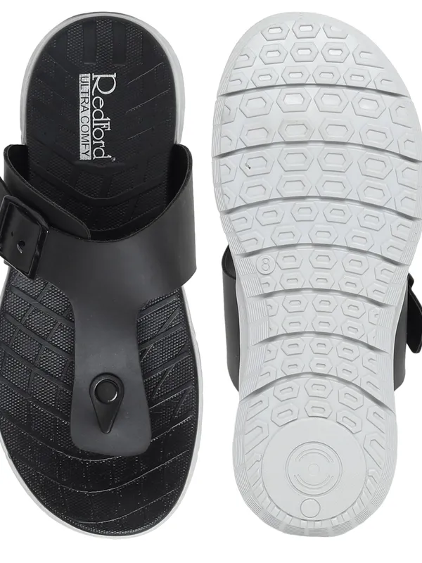 Redford Men T-Strap Buckle Flip-Flops