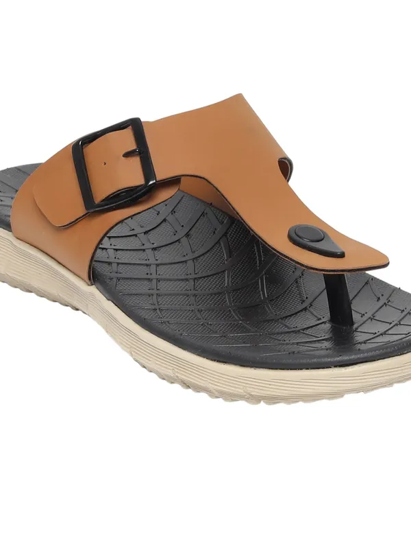 Redford Men T-Strap Buckle Flip-Flops