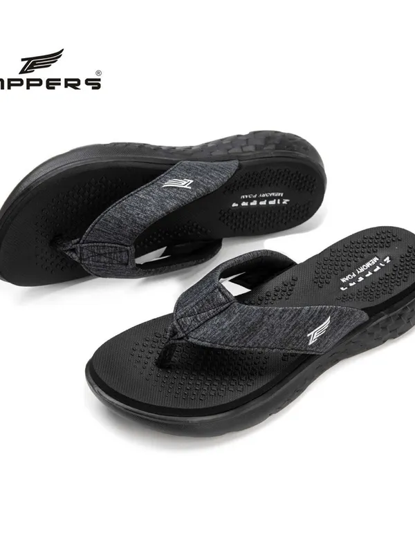 Zippers Women V-Strap Slippers