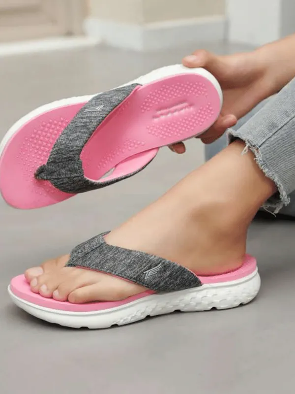 Zippers Women V-Strap Slippers