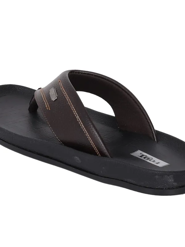 Edge Textured Toe-Ring Sandals